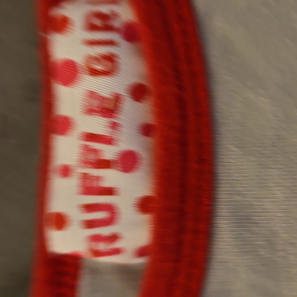 12/14 Ruffle Girl Red and Gray Raglan Sleeve Top - Picture 2 of 5